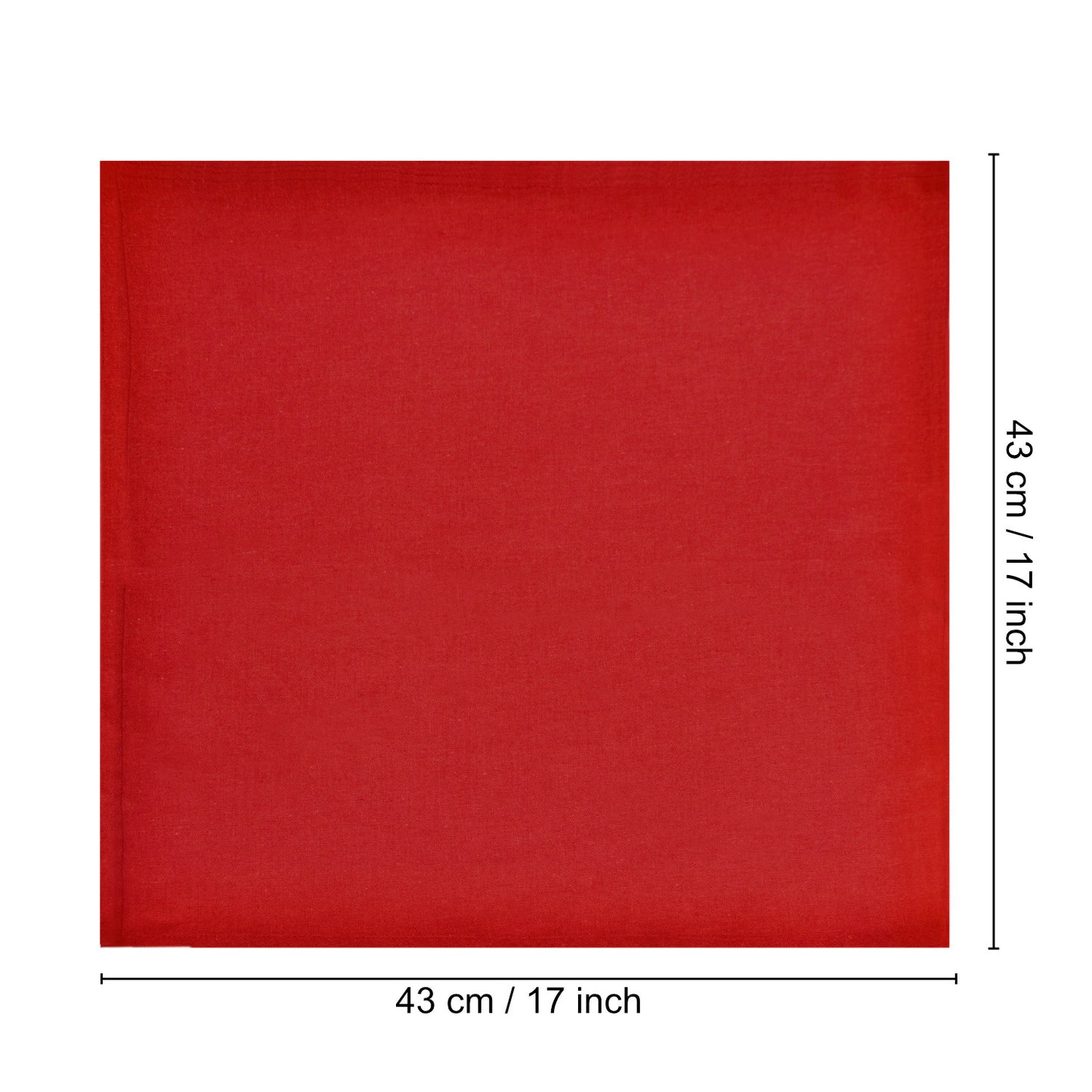 Stylemyway Dining Table Premium Cotton Table Napkin (Set of 6 , L x B – 17 x 17 inch , Maroon) - View 3