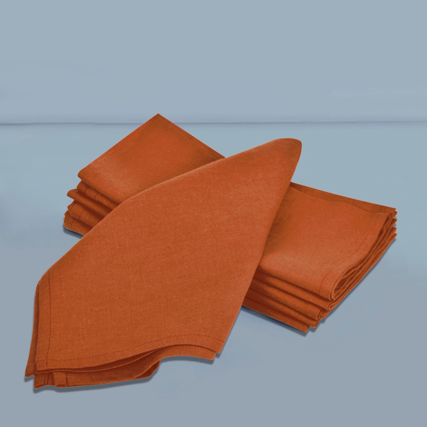 Stylemyway Dining Table Premium Cotton Table Napkin (Set of 6 , L x B – 17 x 17 inch , Brown)