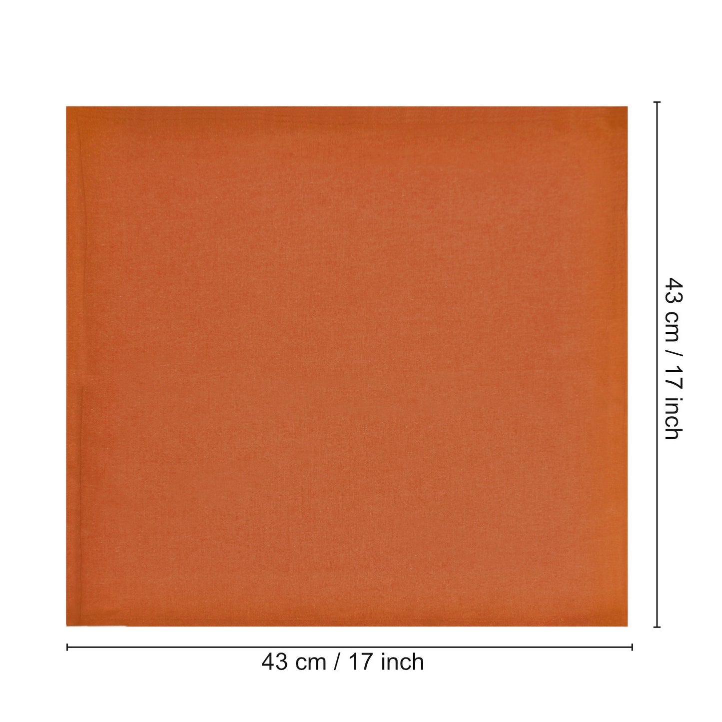 Stylemyway Dining Table Premium Cotton Table Napkin (Set of 6 , L x B – 17 x 17 inch , Brown) - View 3