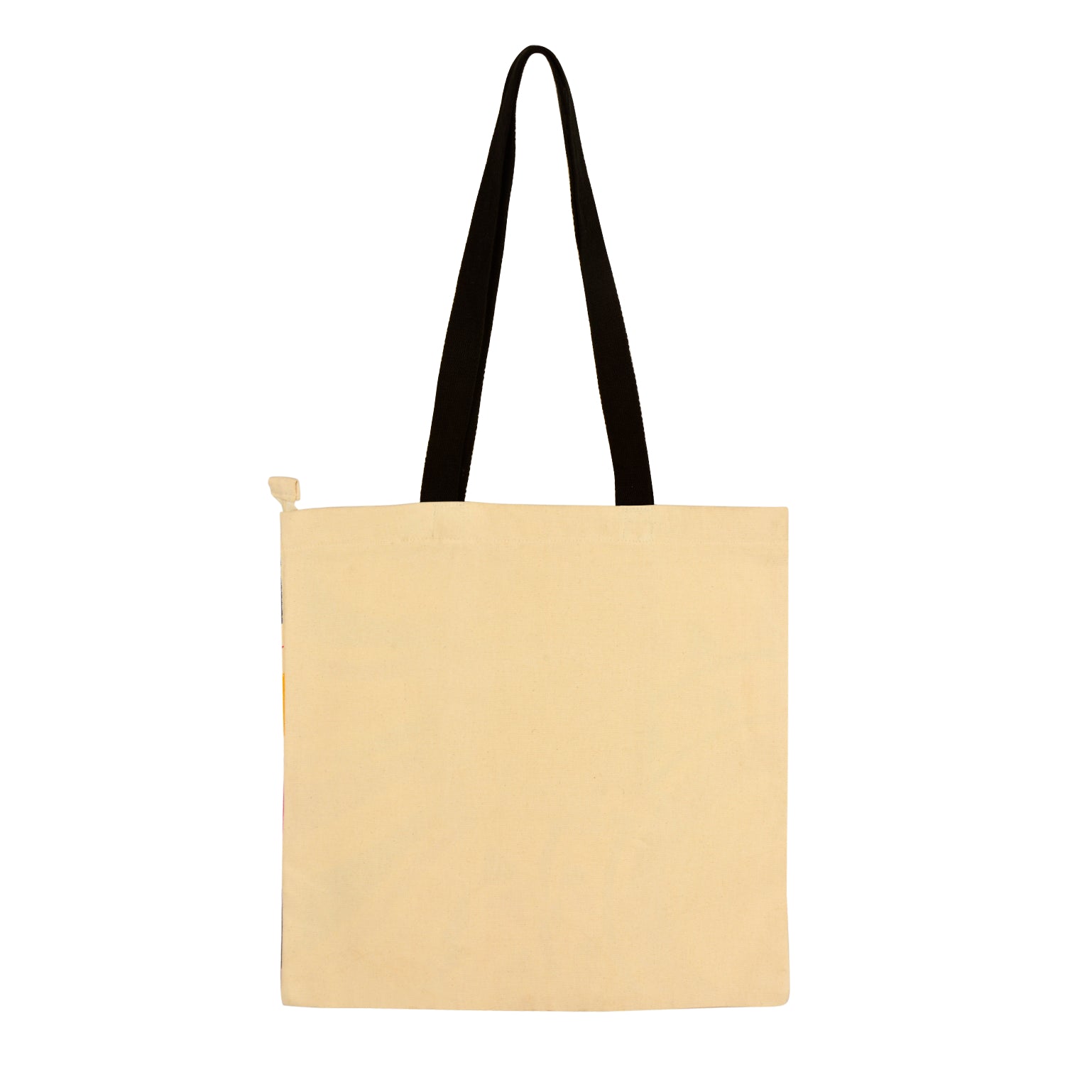 Large Cotton Designer Canvas Tote Bag with Zip, Inner Pocket for Shopping, Office & Daily Use (Floral Yellow) - View 5