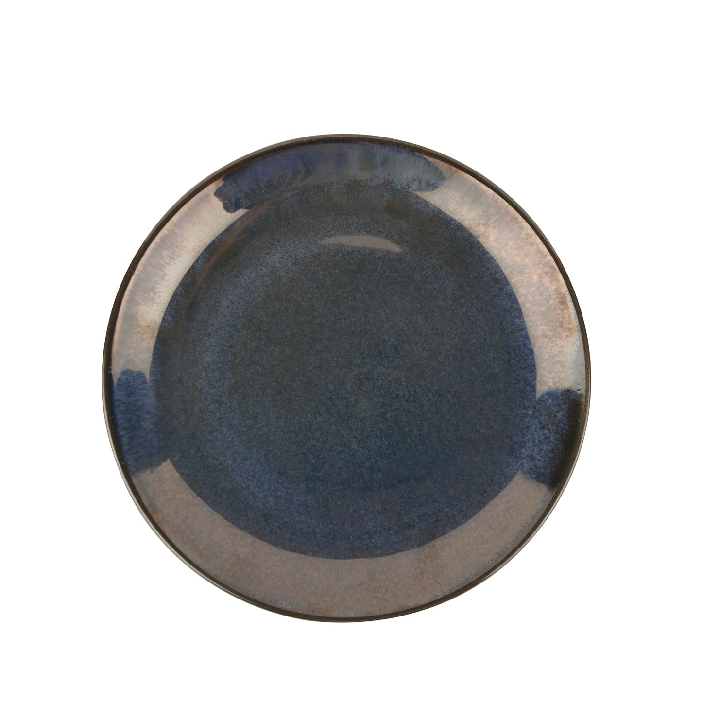 “the LUXE” Ceramic Hand Glazed Dinner Serving Plates ( 10 inches, Set of 2, Navy Blue) - View 4