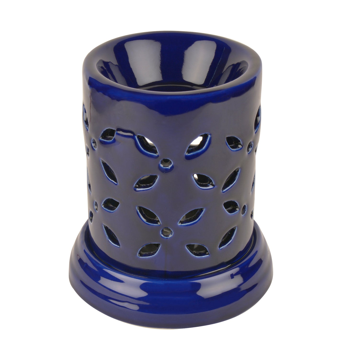 Ceramic Electrical Aroma Diffuser with Essential Oil ( 7 inches , Dark Blue ) - View 3