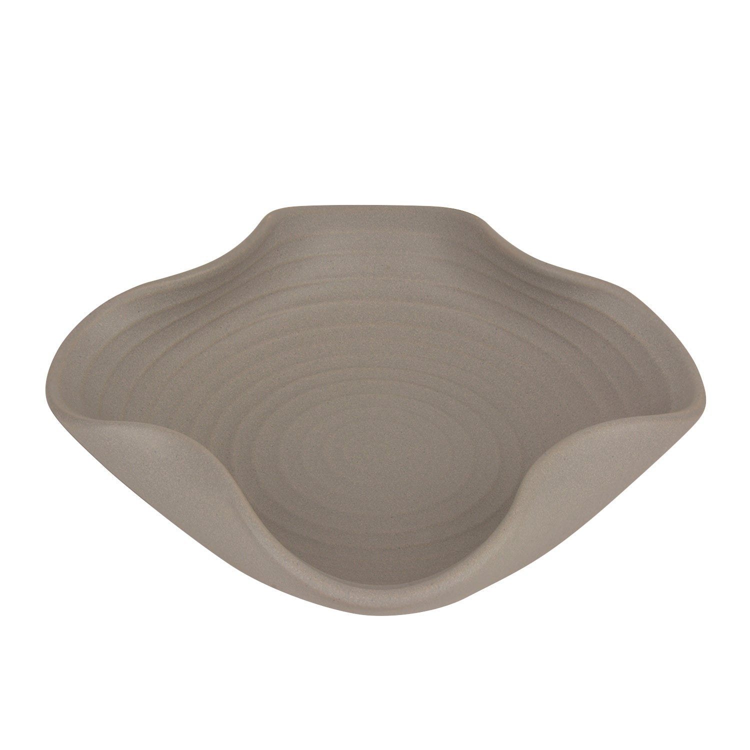 Ceramic Matt Finish Stylish Serving Bowl (22 cm , Grey) - View 3