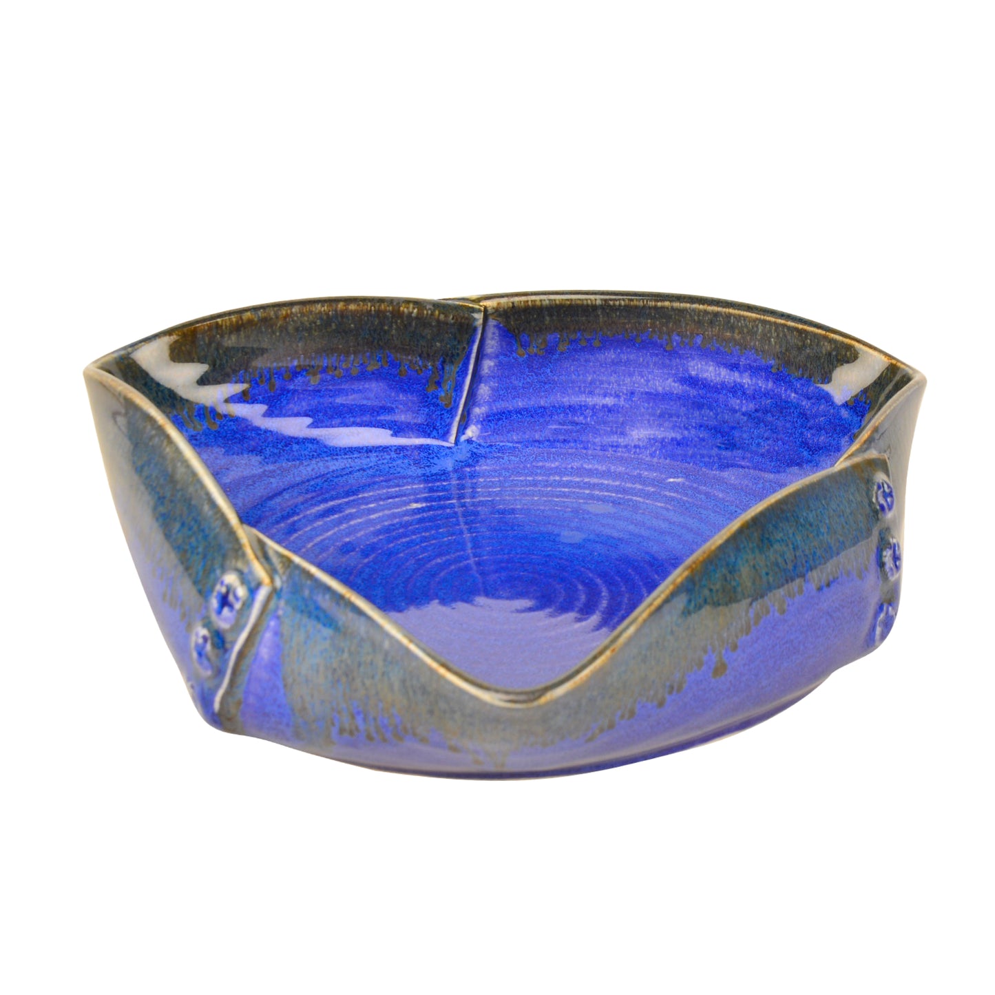 “Luxurious Midnight Blue” Ceramic Serving Bowl (Prussian Blue , 23 cm , 1400 ml) - View 5