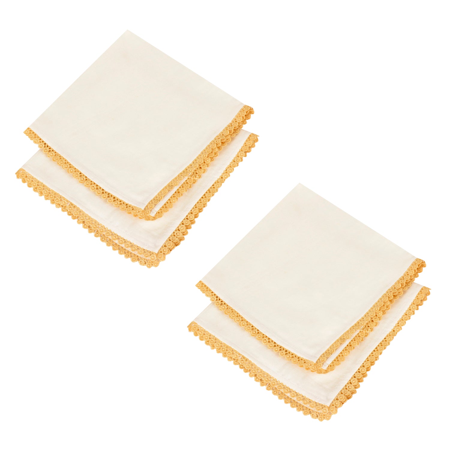 “Dazzling Riviera” Ribbed Ceramic Dinner Serving Plates (Set of 4, Ivory , Diameter – 10 inches) - View 4