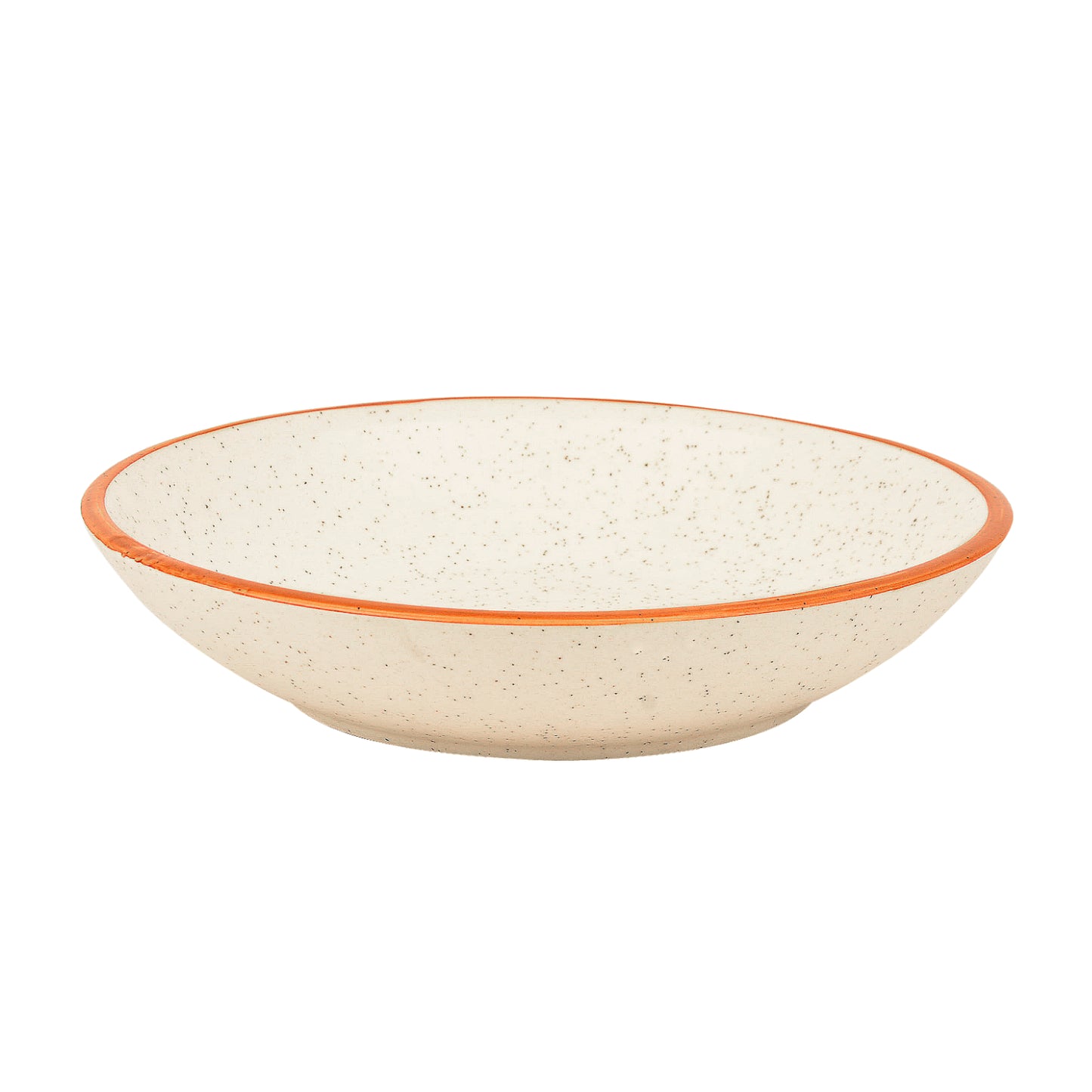 Studio Pottery Matt Finish Ceramic Serving Bowl (Off White and Brown, Diameter – 21 cm, 500 ml ) - View 4