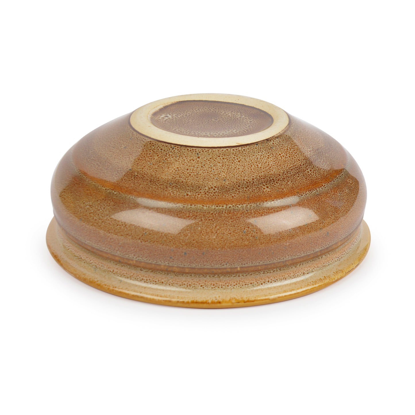 Studio Pottery Ceramic Snack/Serving Bowls (Set of 2, Mustard Yellow) - View 4