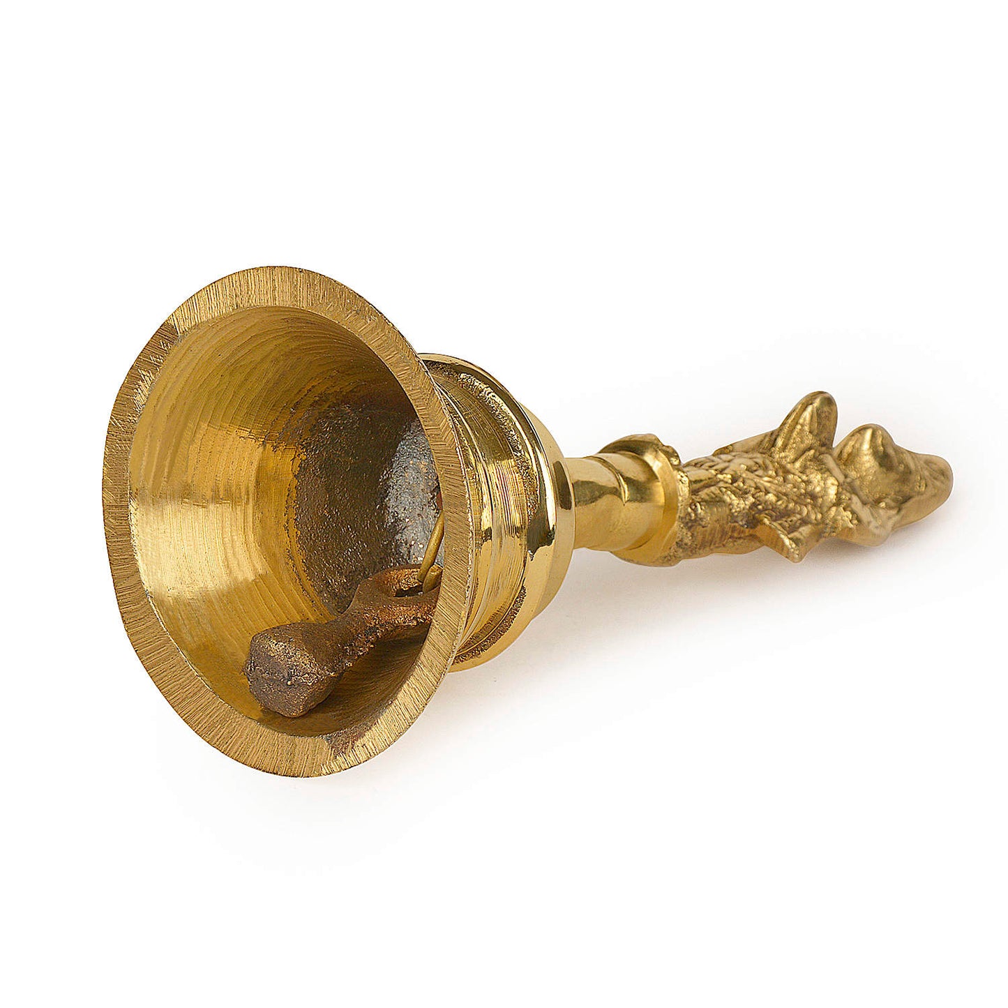 Premium Brass Pooja Bell with Hanuman Handle (13.5 cm, 220 gm) - View 4