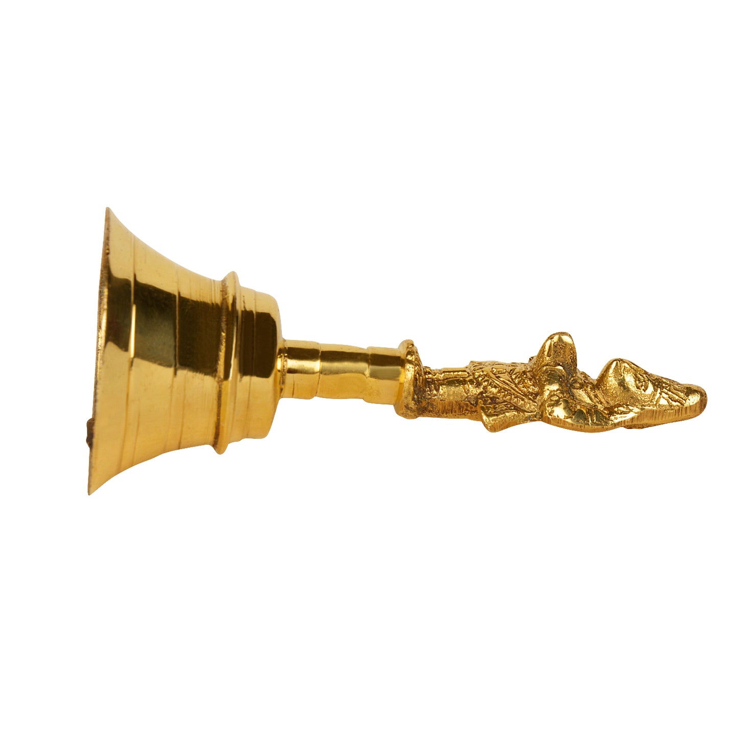 Premium Brass Pooja Bell with Hanuman Handle (13.5 cm, 220 gm) - View 6