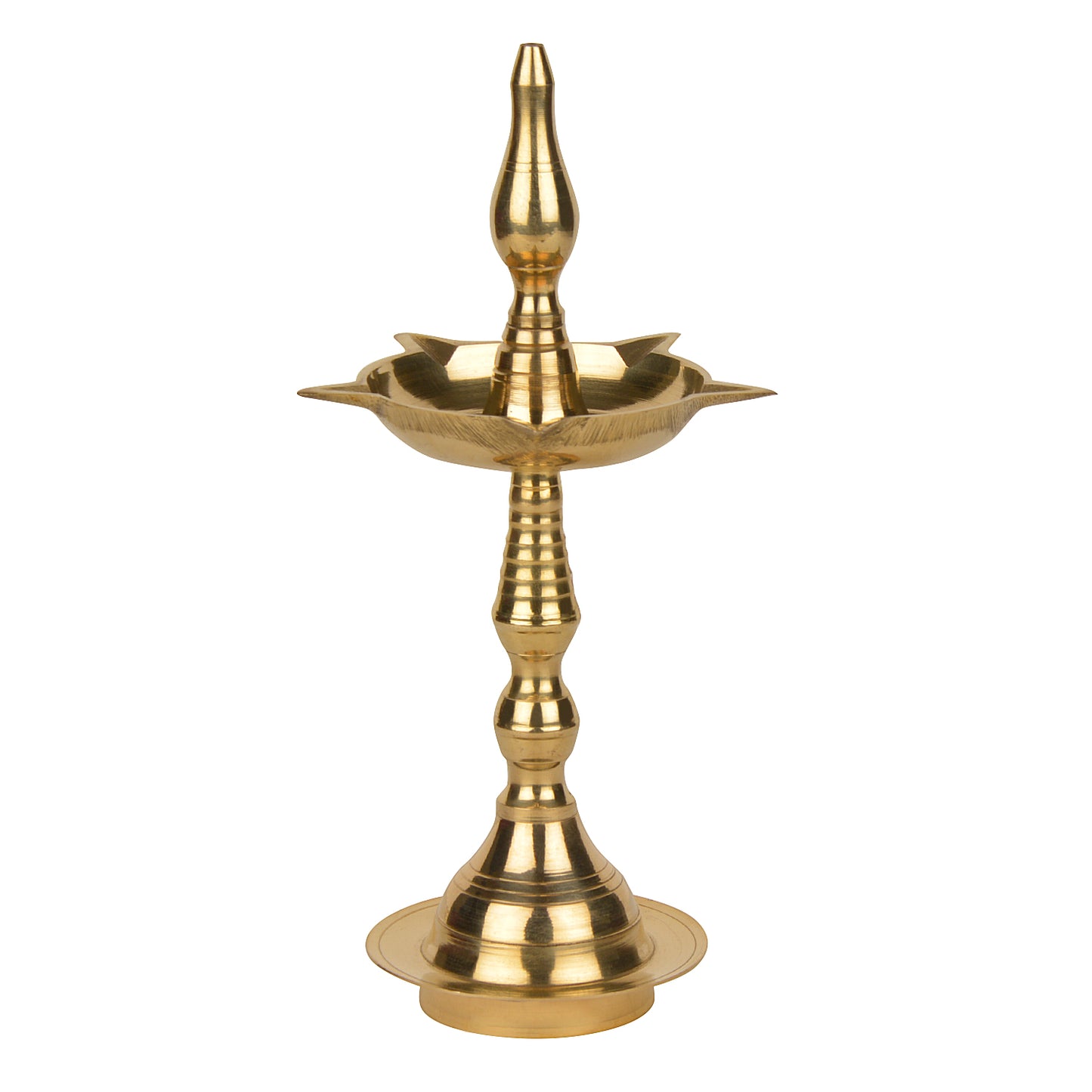Handcrafted Brass Kalash Deepak (Height - 18.5 cm, 180 gm) - View 4