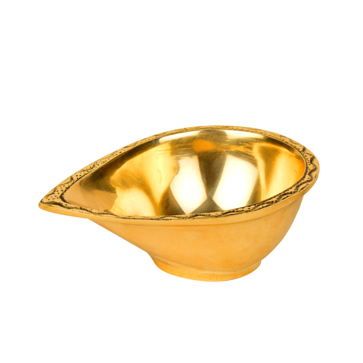Premium Brass Big Pooja Diya (Diameter – 10 cm, Height - 4 cm, 240 gm) - View 5