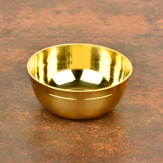 Premium Pure Brass Pooja Katori (Diameter – 7 cm, Weight – 50 gm)