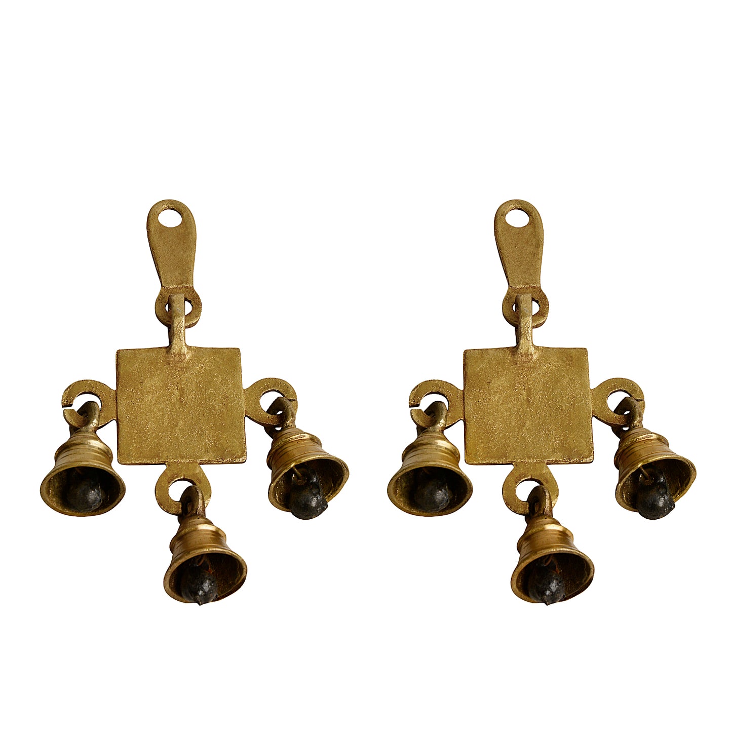 Pure Brass Subh Labh Hanging Bells Set for Door Entrance (Set of 2 , 8 x 2 x 15 cm , 425 gm) - View 6