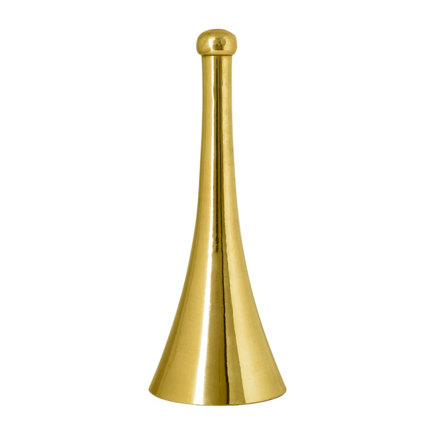 Brass Pooja Bell with Handle (Diameter - 4 cm, Height - 13 cm,190 gm) - View 5