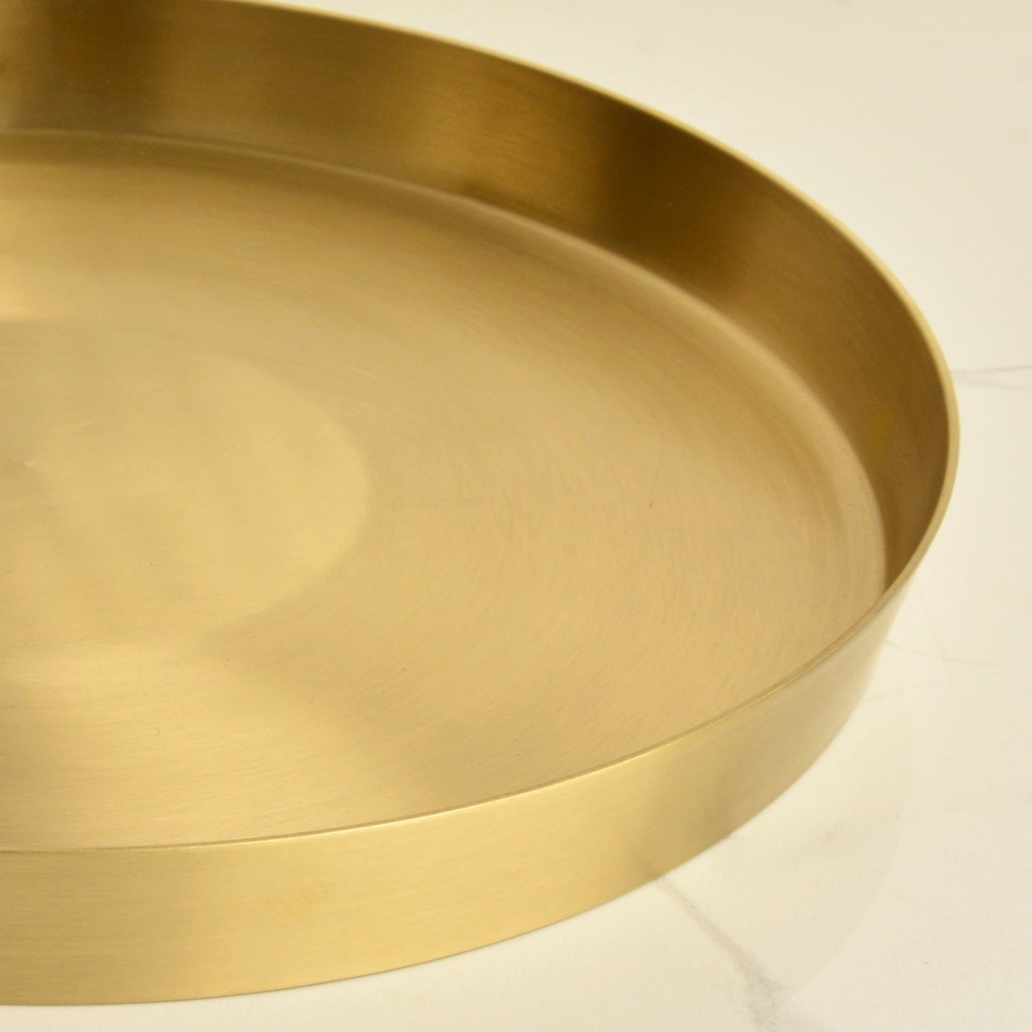 Premium Brass Heavy Dinner Plate (11.5 inches, 1000 gm, Matte Finish, Golden Color) - View 5