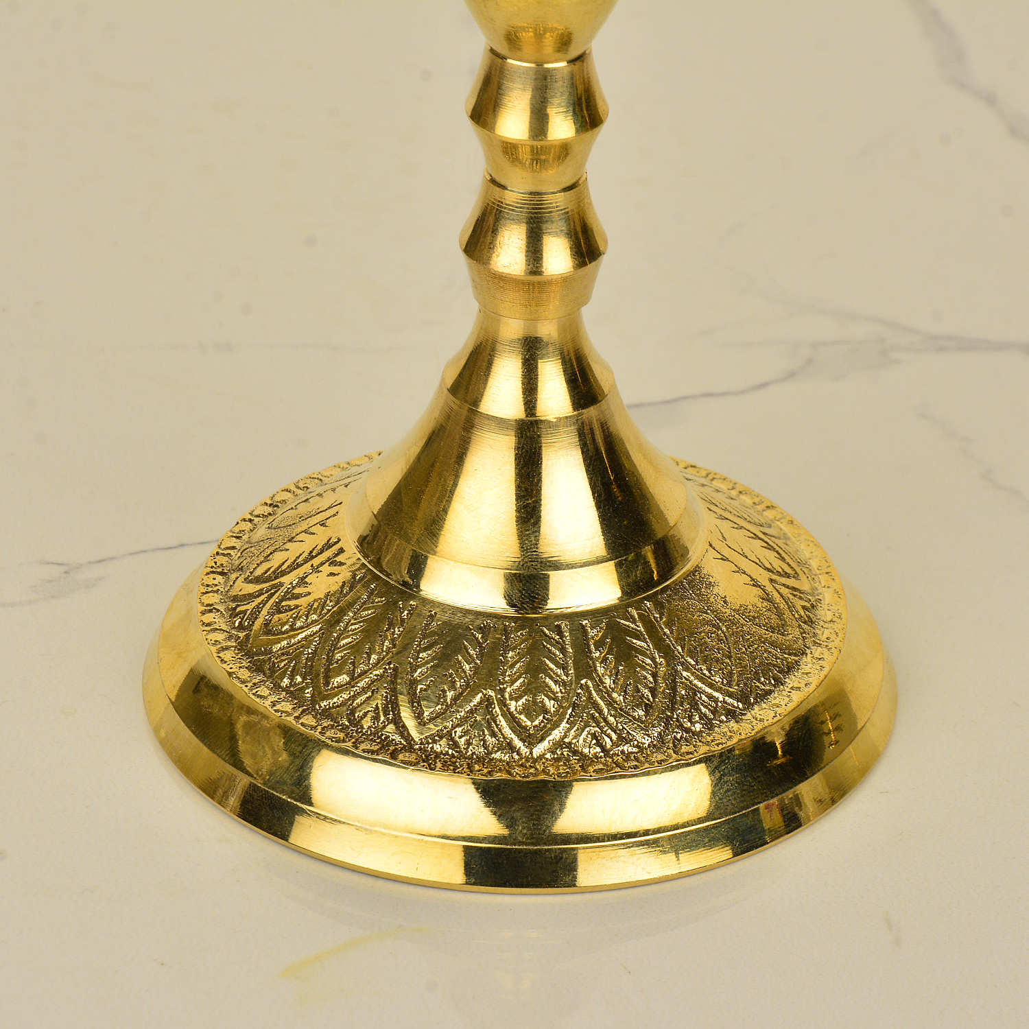 Premium Brass Dancing Peacock Standing Diya (Height – 13.2 Inches, 512 gm) - View 5