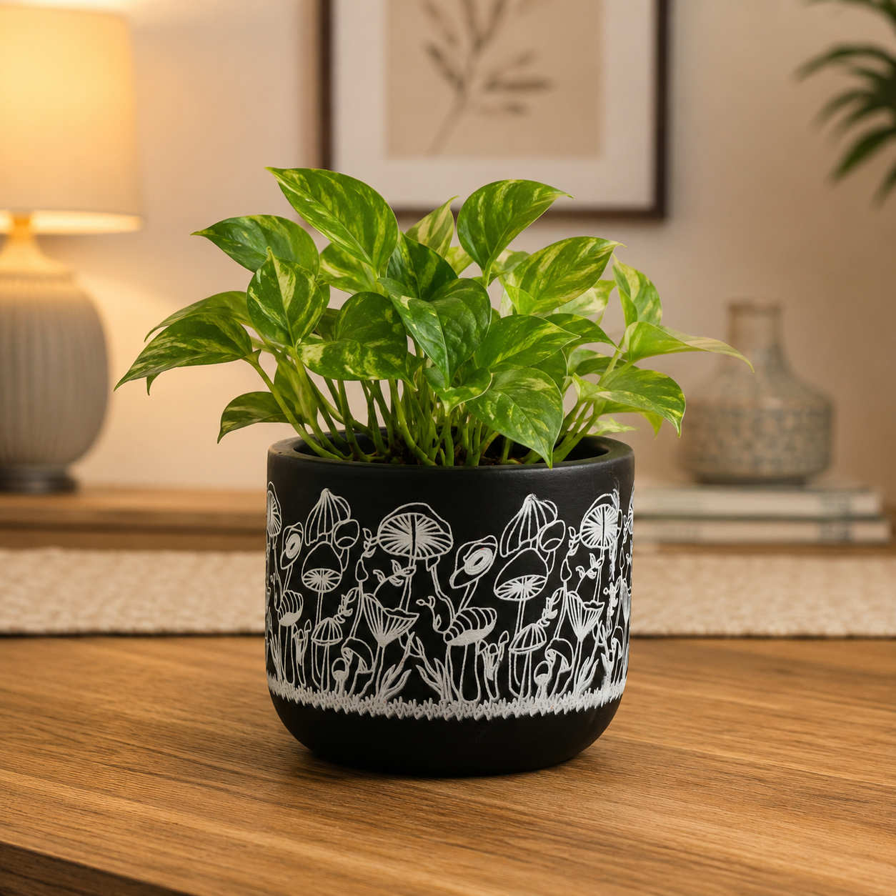 Hand Painted Terracotta Planter Pot
