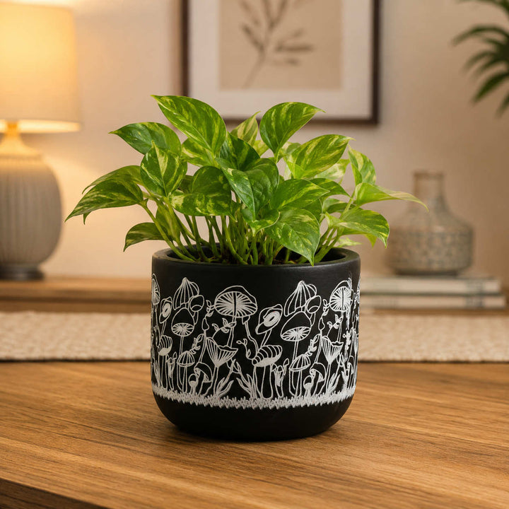 Hand Painted Terracotta Planter Pot