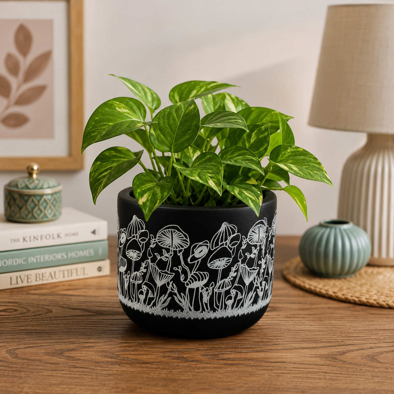 Hand Painted Terracotta Planter Pot