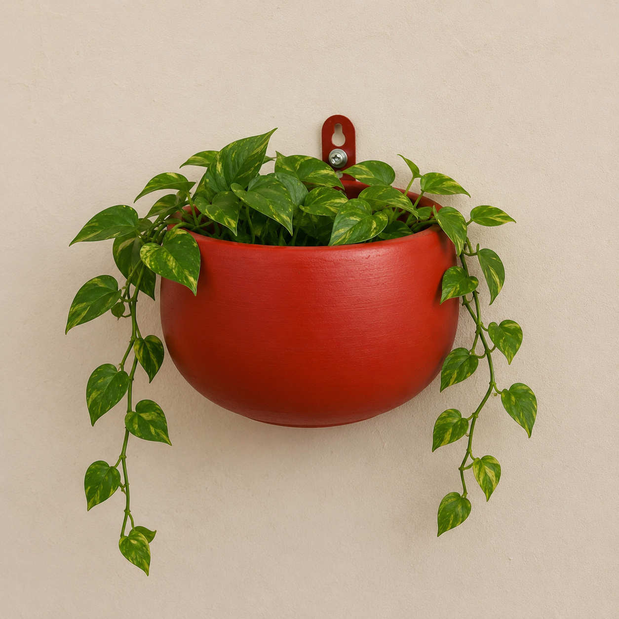Handmade Wall Hanging Clay Planter for Home Balcony & Garden