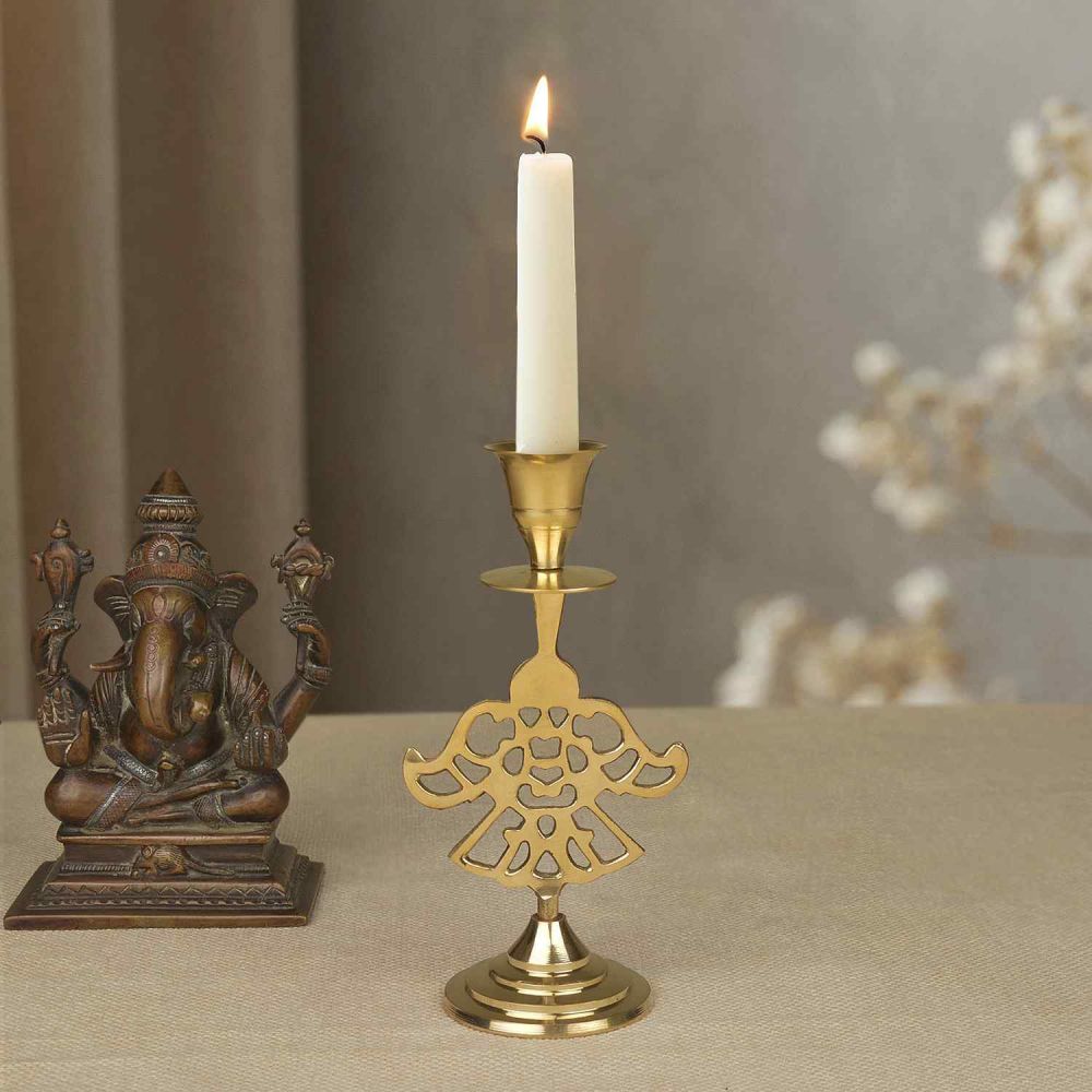 Brass Seashell Candle Holder at Rs 180/piece, Tejgarhi